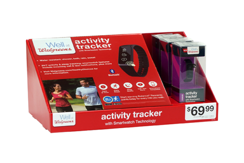 Well at Walgreens activity tracker counter top display