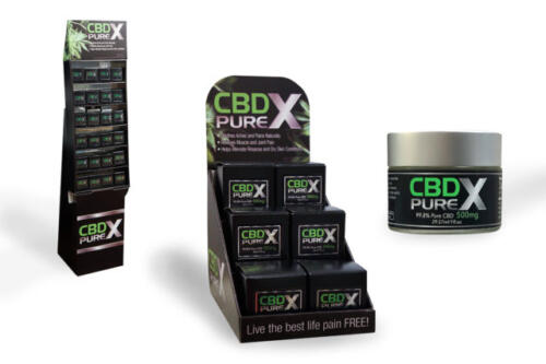CBDPureX - Branding, packaging and displays