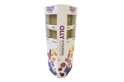 Custom display prototype by Salani Design and Merchandising for Olly vitamins